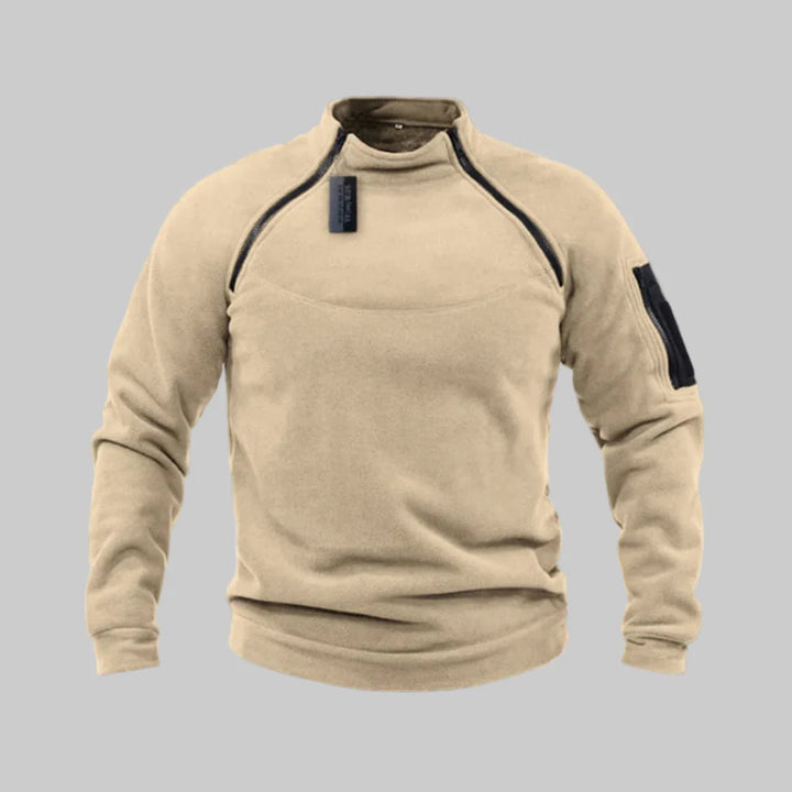 Pull polaire pour homme – Couche fonctionnelle pour l'extérieur et le terrain