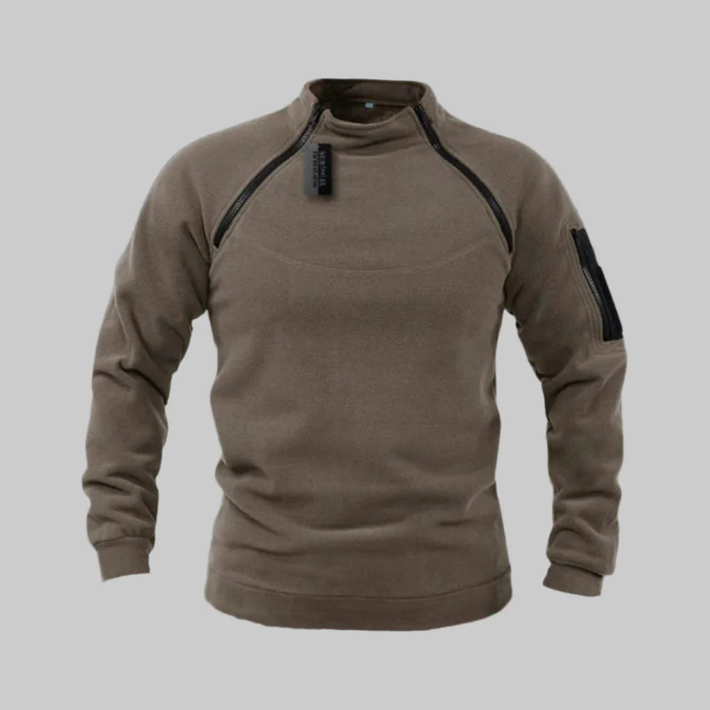 Pull polaire pour homme – Couche fonctionnelle pour l'extérieur et le terrain