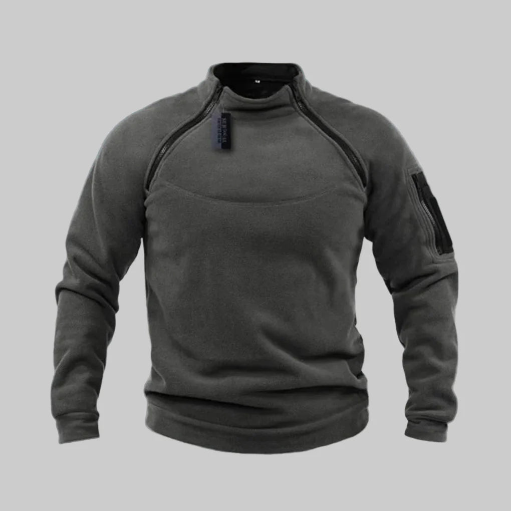 Pull polaire pour homme – Couche fonctionnelle pour l'extérieur et le terrain