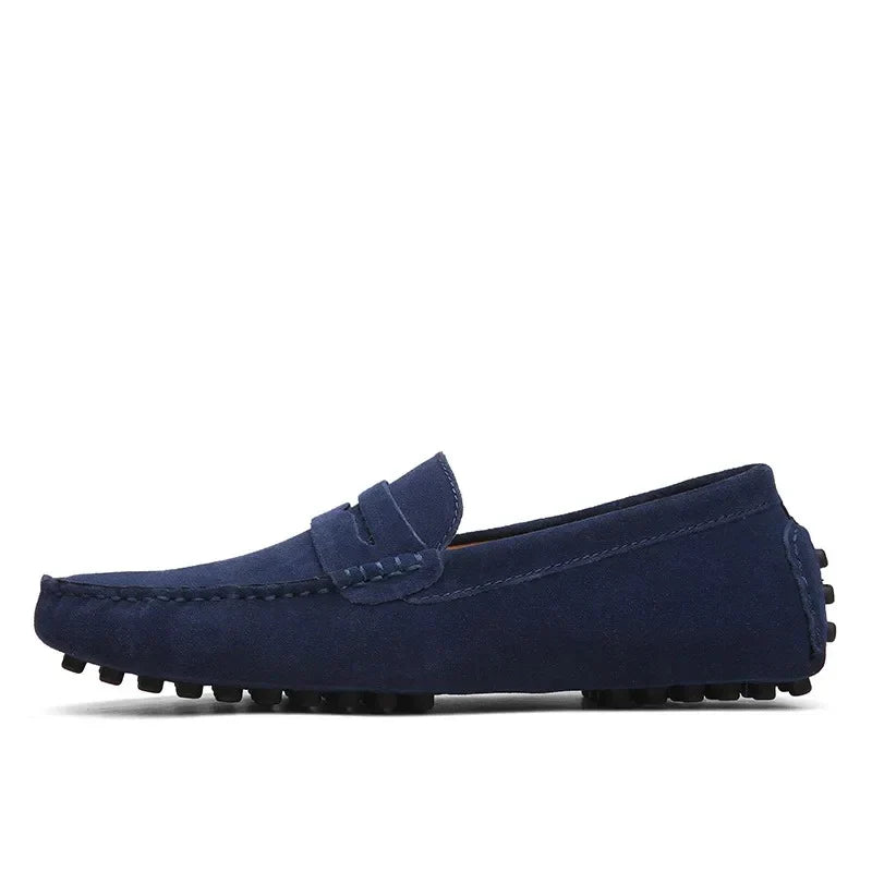 Mocassins en daim de style italien pour hommes