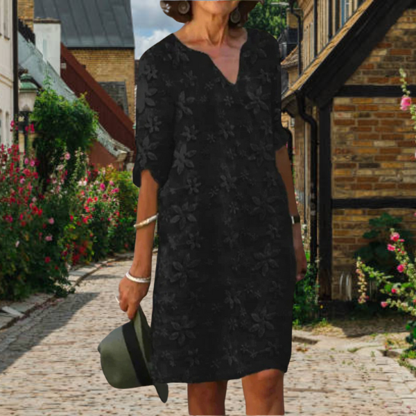 Amber – Robe Élégante à Manches Longues pour Femme