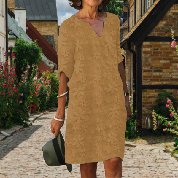 Amber – Robe Élégante à Manches Longues pour Femme