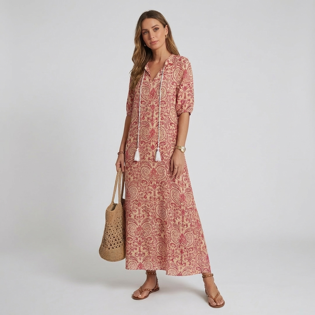 Robe longue bohème pour femme