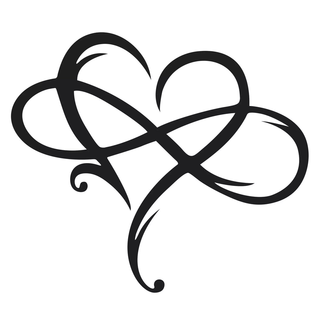 Décoration murale en fer avec cœur infini : élégance intemporelle et symbolisme fort