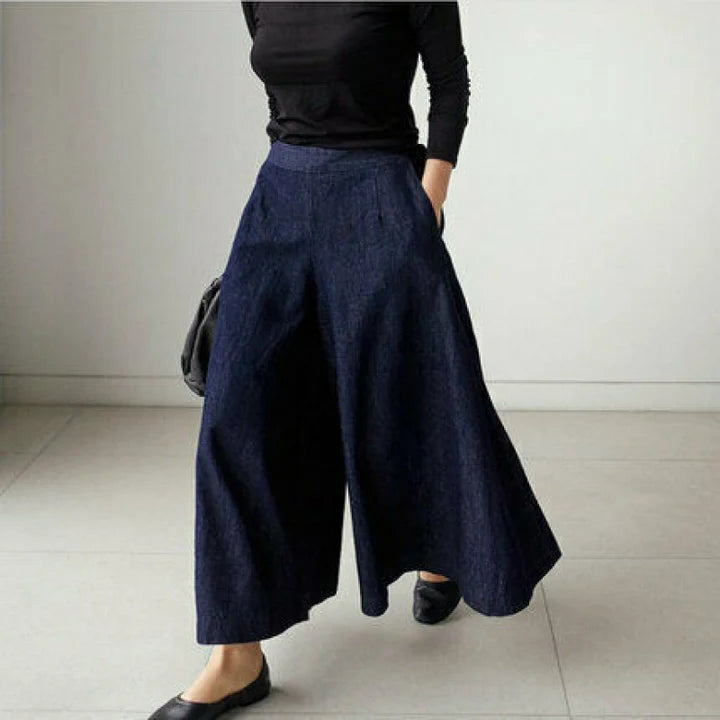 Pantalon Large Décontracté et Élégant pour Femmes