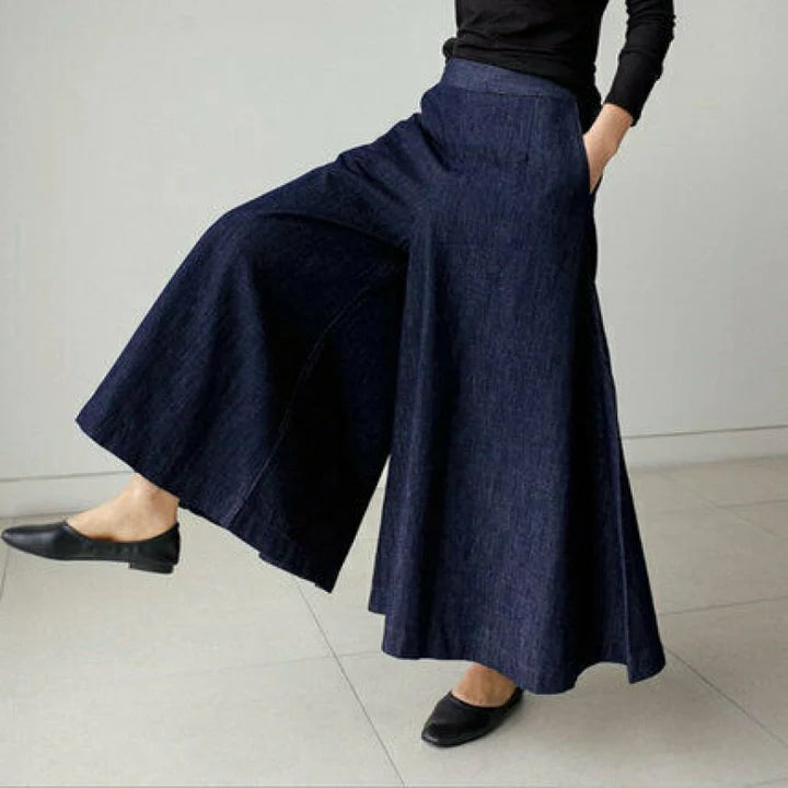 Pantalon Large Décontracté et Élégant pour Femmes
