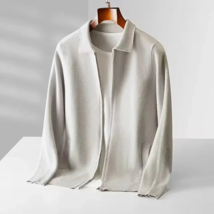 Gilet ajusté pour homme avec fermeture éclair intégrale et poche latérale