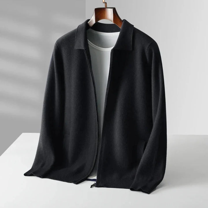 Gilet ajusté pour homme avec fermeture éclair intégrale et poche latérale