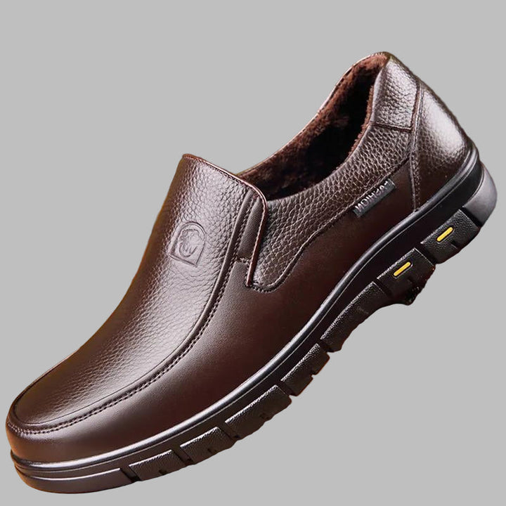Chaussures décontractées pour hommes en cuir véritable
