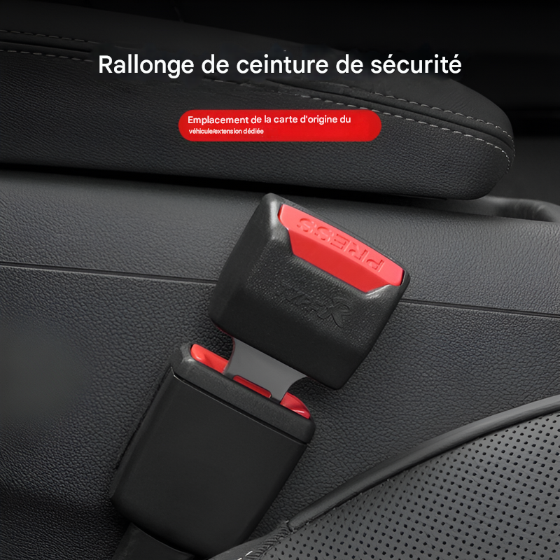 Lot de 2 rallonges de ceinture de sécurité pour voiture