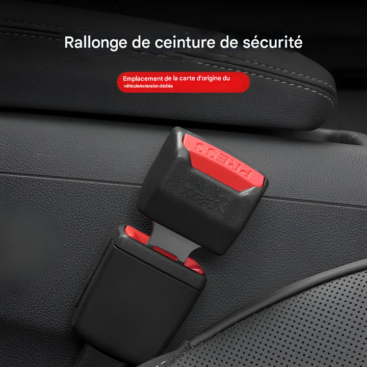 Lot de 2 rallonges de ceinture de sécurité pour voiture