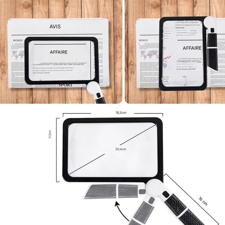 Loupe portative pleine page