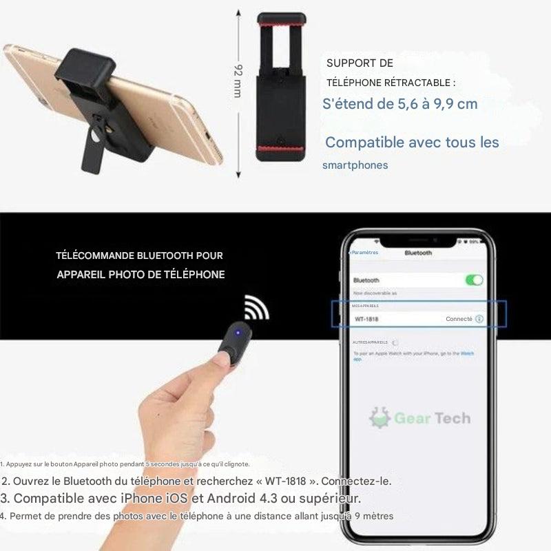 Trépied Bluetooth pour selfies