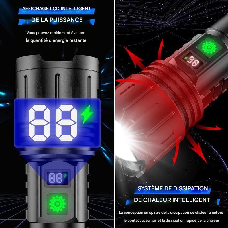 Lampe de poche tactique 100 000 lumens