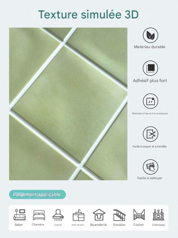 Carreaux muraux 3D à décoller et à coller