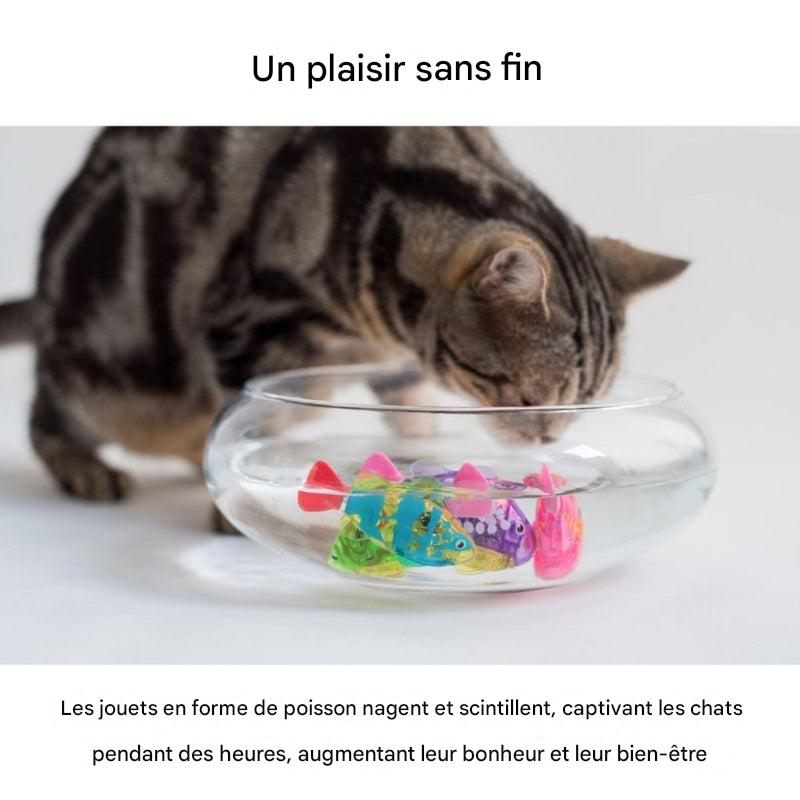 Ensemble de jouets interactifs pour chat – Mouvement de nage réaliste et lumière captivante