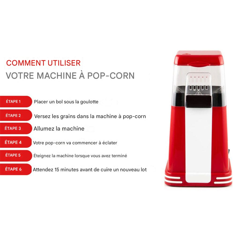 Machine à pop-corn électrique 1200 W