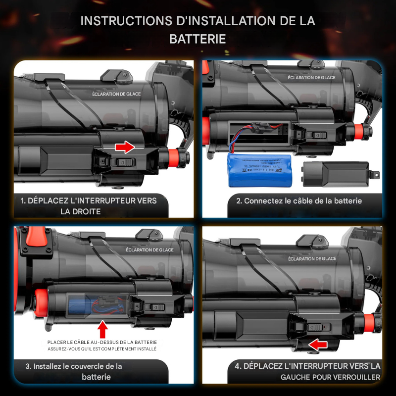 Fusil à eau automatique électrique