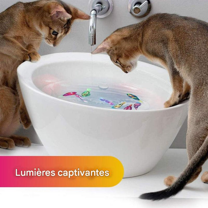 Ensemble de jouets interactifs pour chat – Mouvement de nage réaliste et lumière captivante