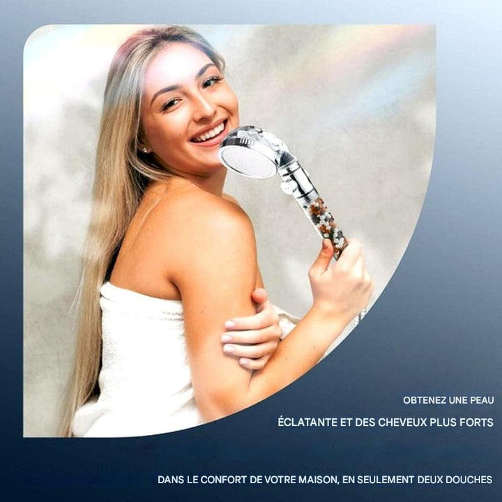 Pommeau de douche filtrant haute pression – Jet efficace avec filtration intégrée