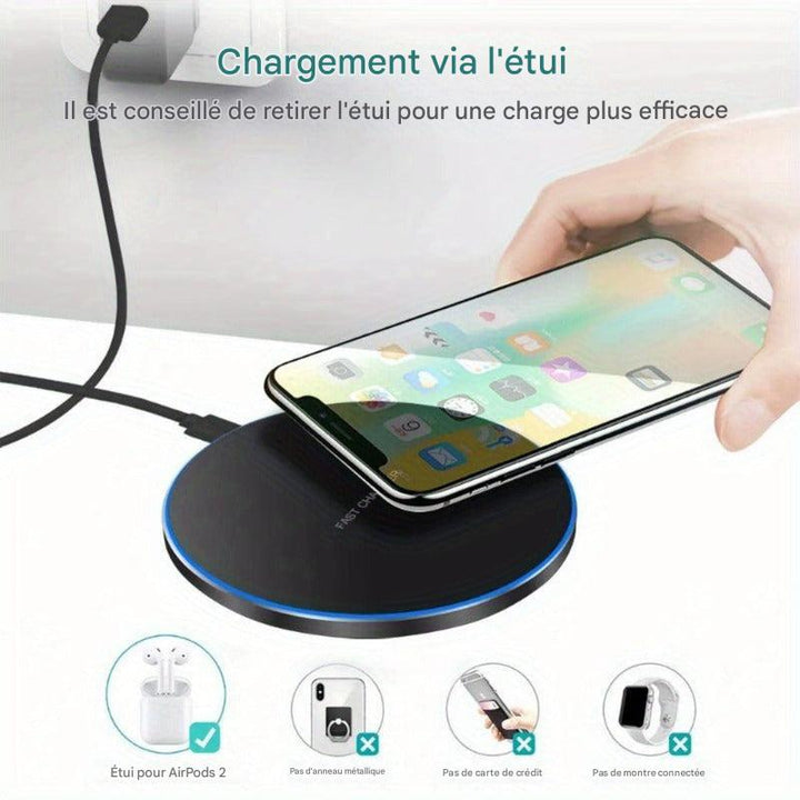 Chargeur sans fil rapide 15 W