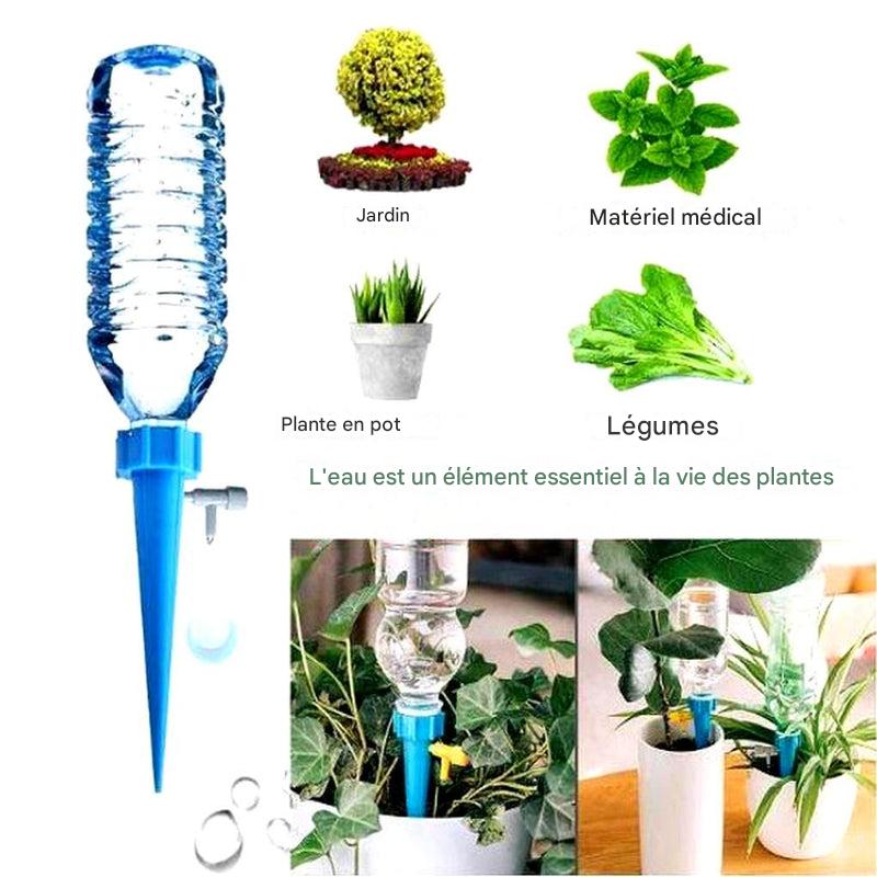 Pointes d'arrosage automatiques pour plantes (lot de 12) – Aide au jardinage à débit réglable