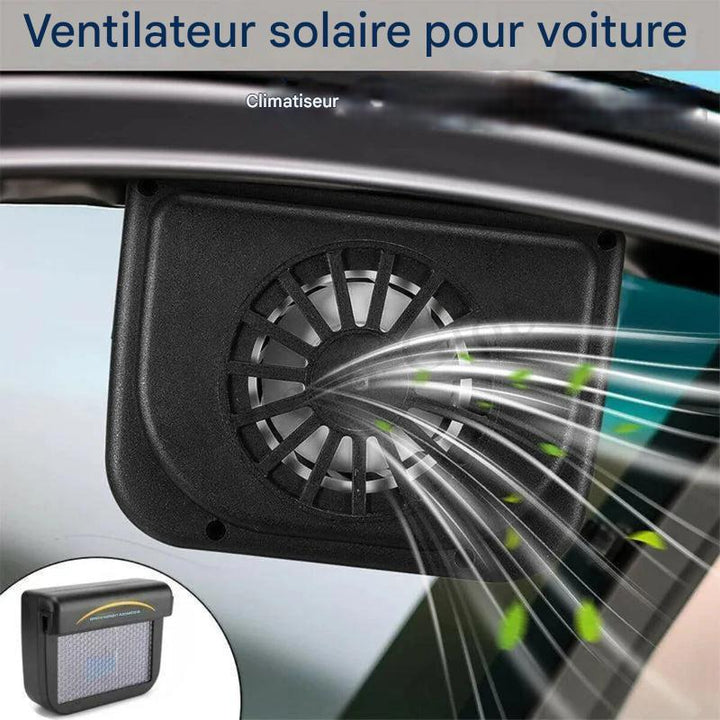 Ventilateur de fenêtre de voiture à énergie solaire