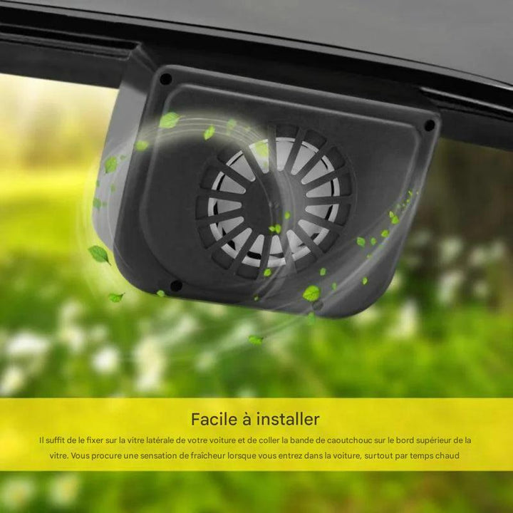 Ventilateur de fenêtre de voiture à énergie solaire