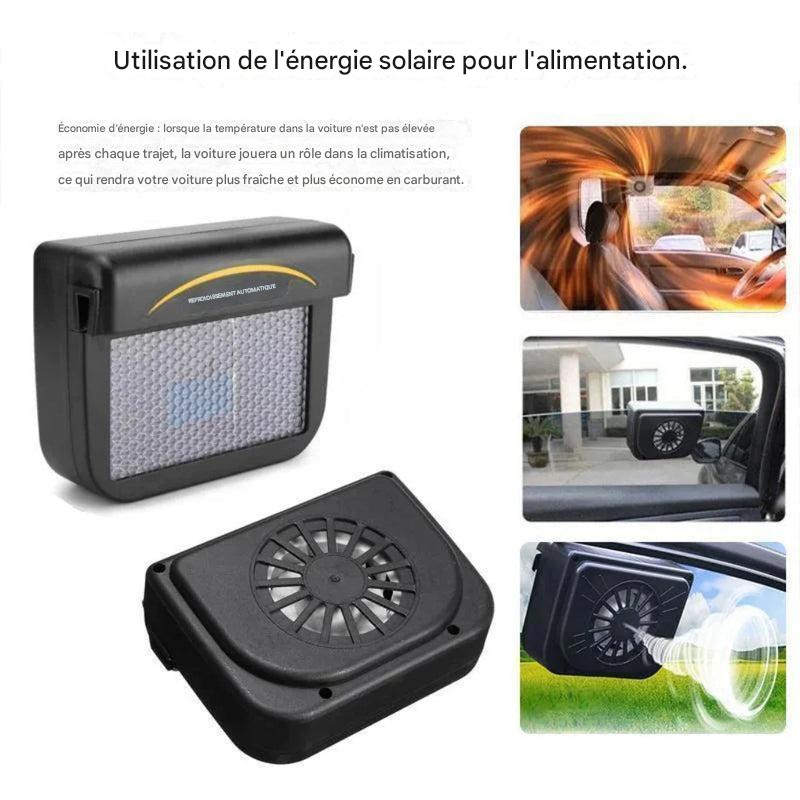 Ventilateur de fenêtre de voiture à énergie solaire