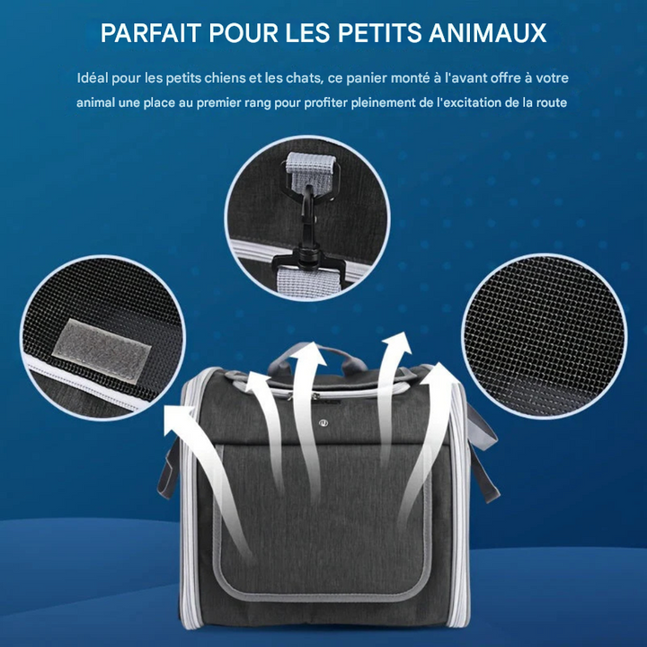 Panier de vélo extensible pour animaux de compagnie