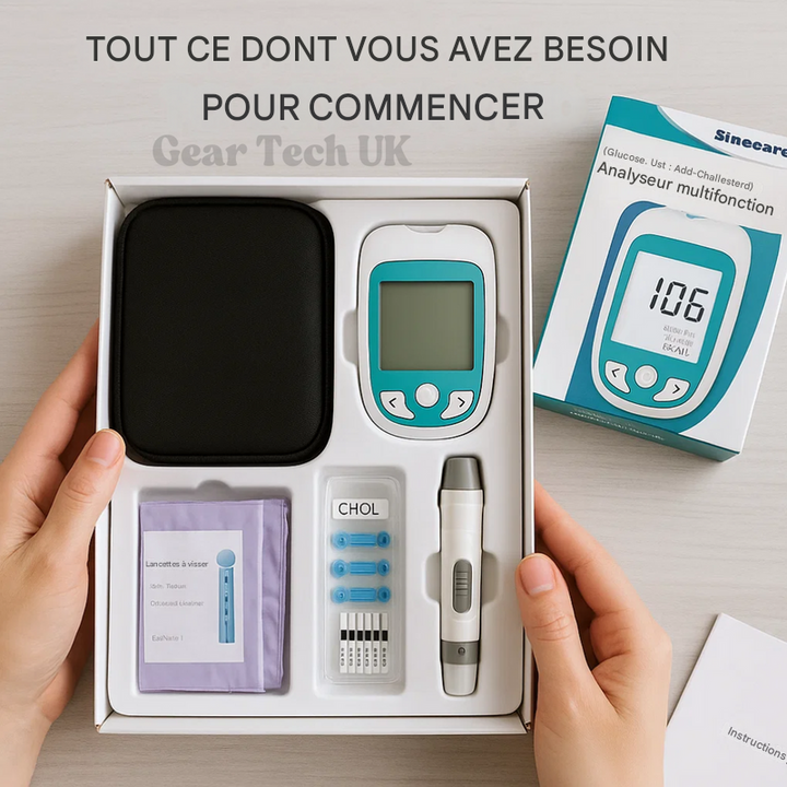 Kit de test à domicile avec analyseur multifonctionnel