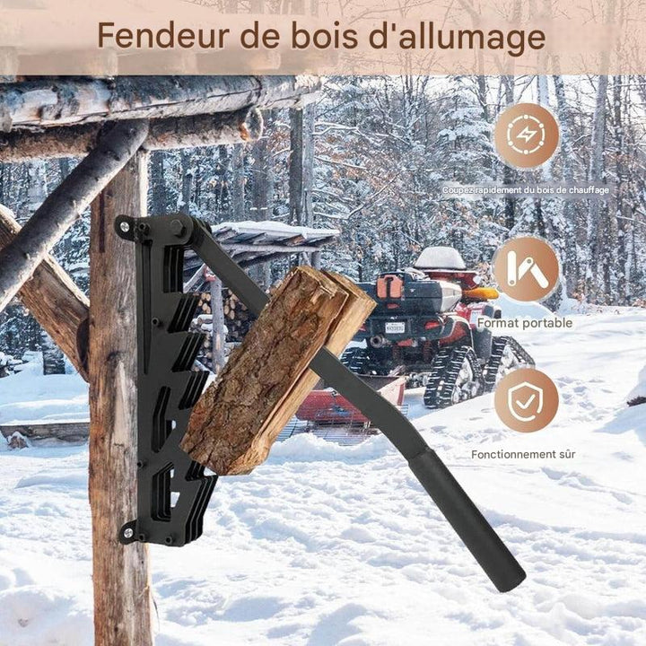 Fendeur de bois de chauffage mural