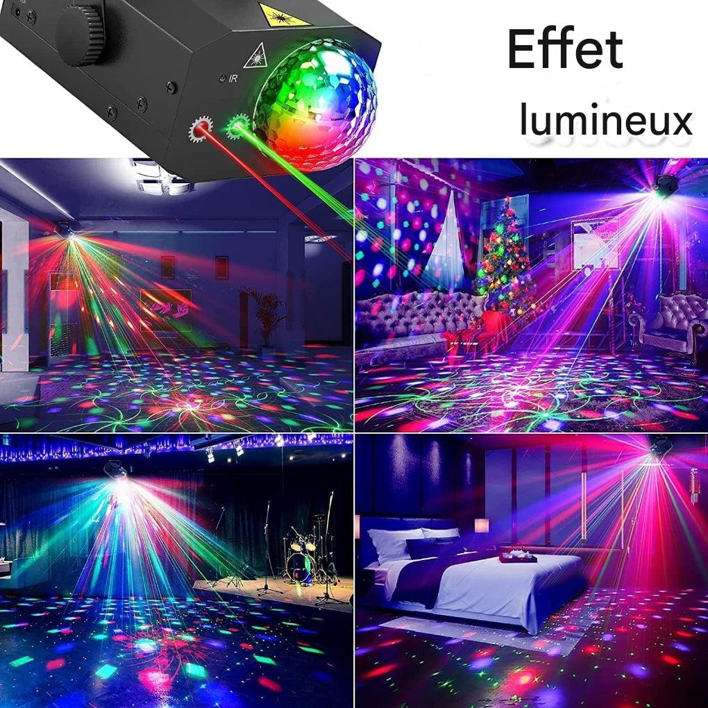 Lumière disco laser 2 en 1