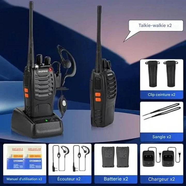 Talkie-walkie USB rechargeable