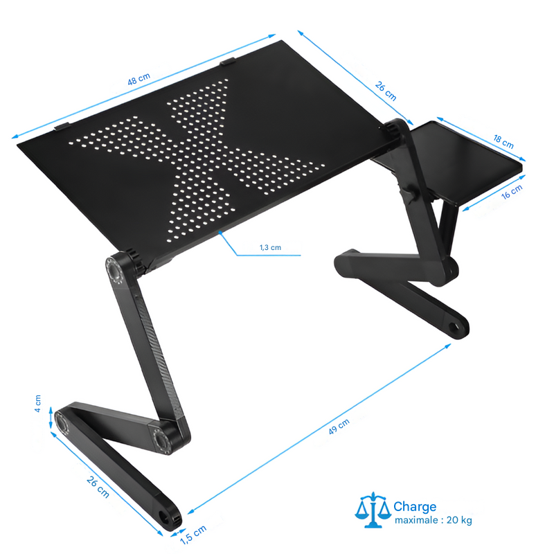 Support pour ordinateur portable pour bureau