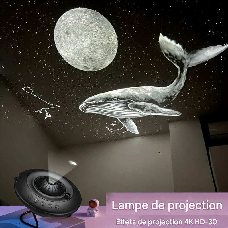 Projecteur de galaxie avec effets de planétarium