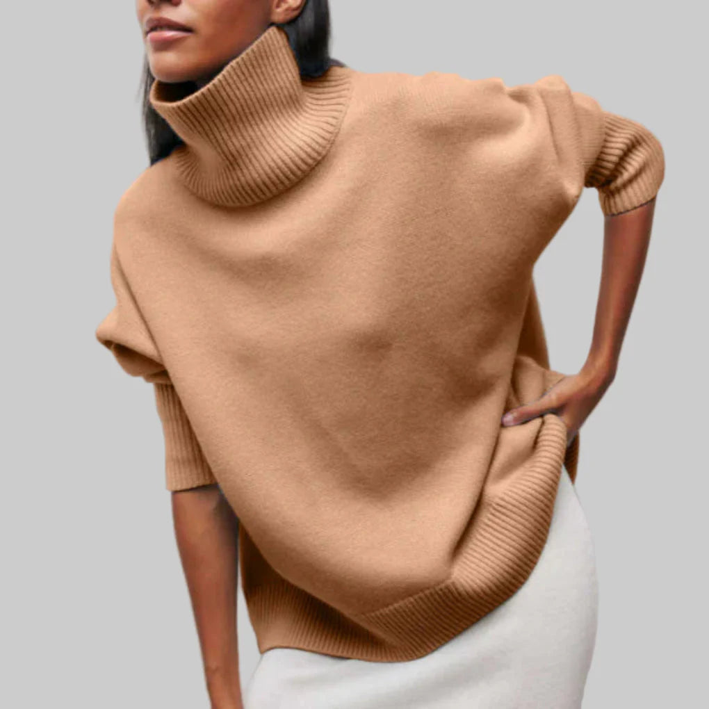 Pull à col roulé pour femme