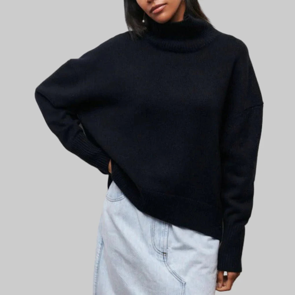 Pull à col roulé pour femme