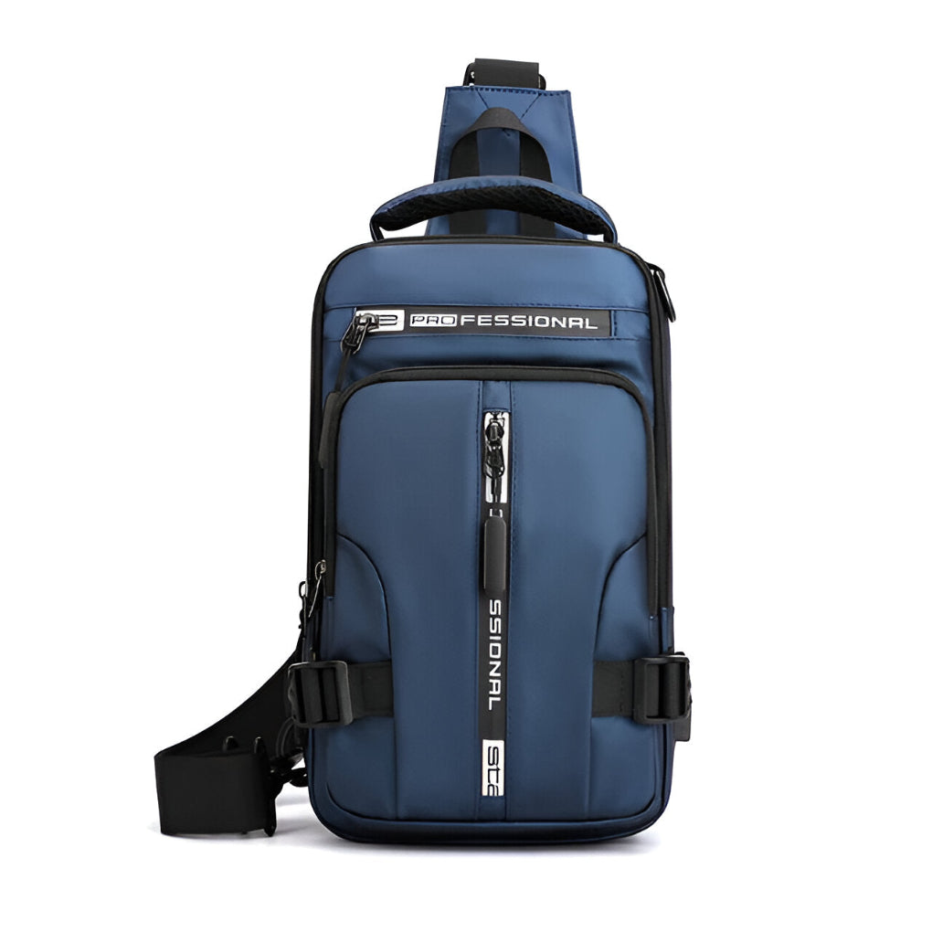 Sac bandoulière antivol convertible pour homme