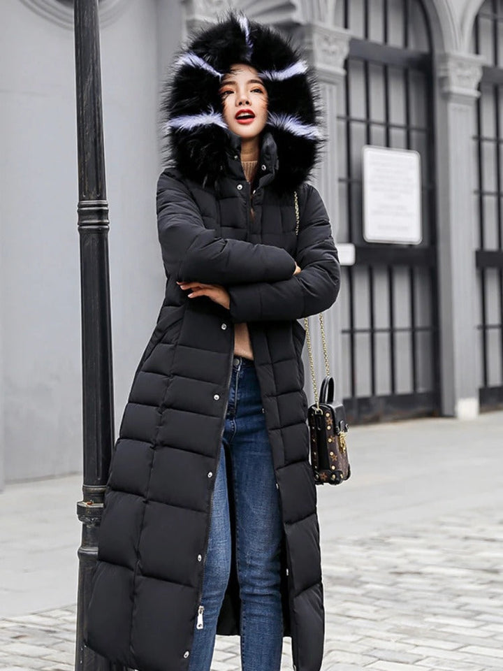 Livia | Manteau d'hiver long et chaud pour femmes avec ceinture