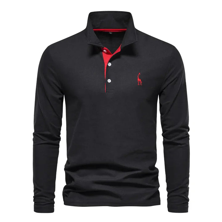 Bastian - Polo à manches longues pour homme