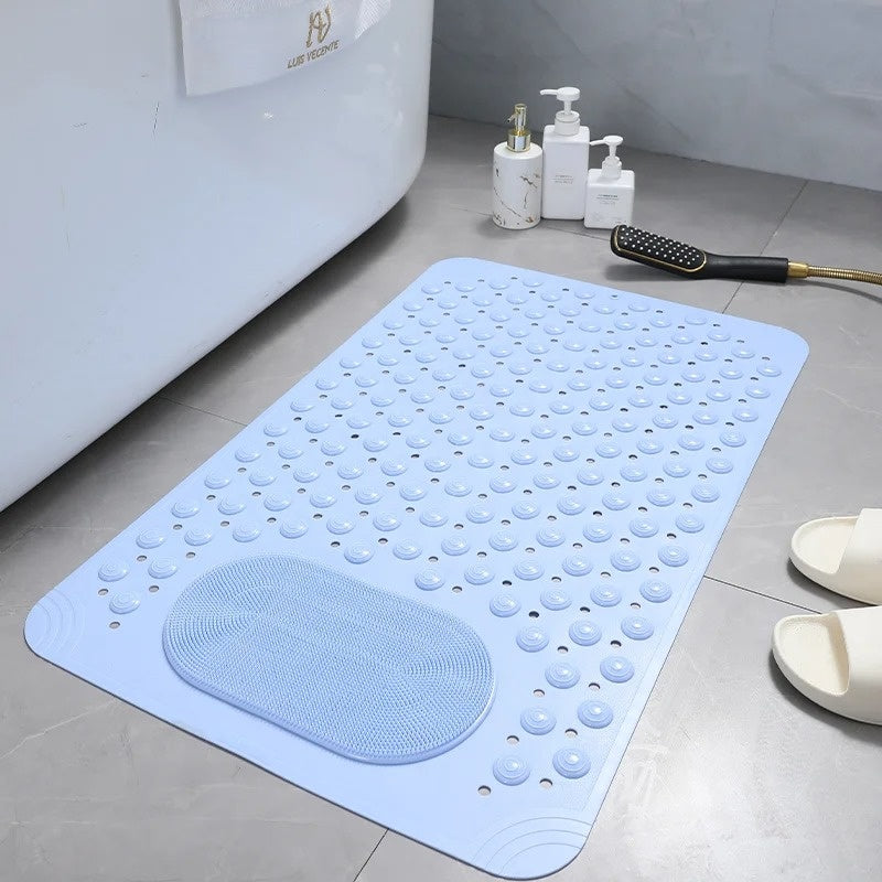 Tapis de Douche Antidérapant avec Brosse Intégrée