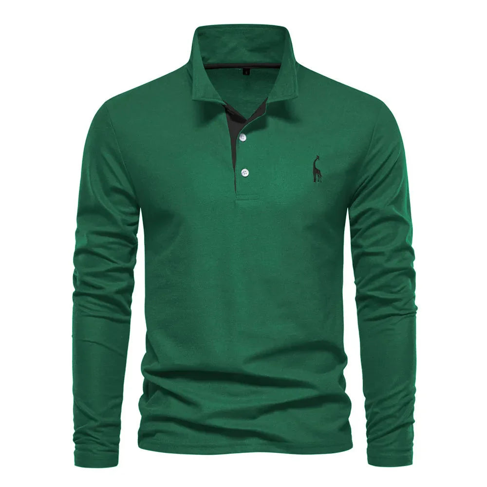 Bastian - Polo à manches longues pour homme