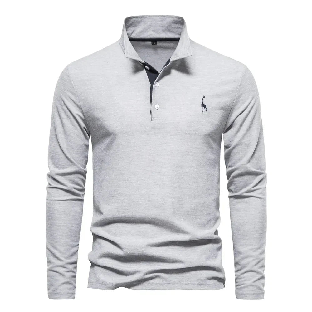 Bastian - Polo à manches longues pour homme