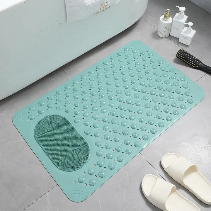 Tapis de Douche Antidérapant avec Brosse Intégrée