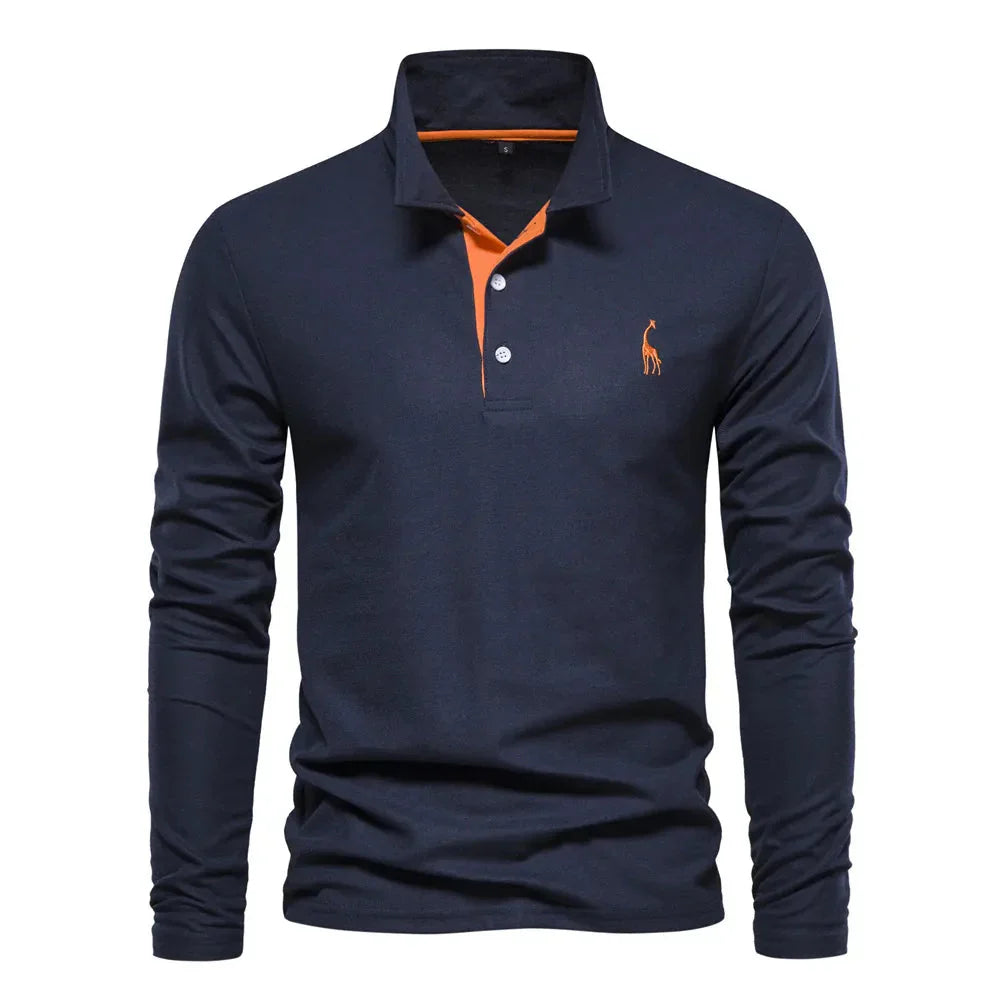 Bastian - Polo à manches longues pour homme
