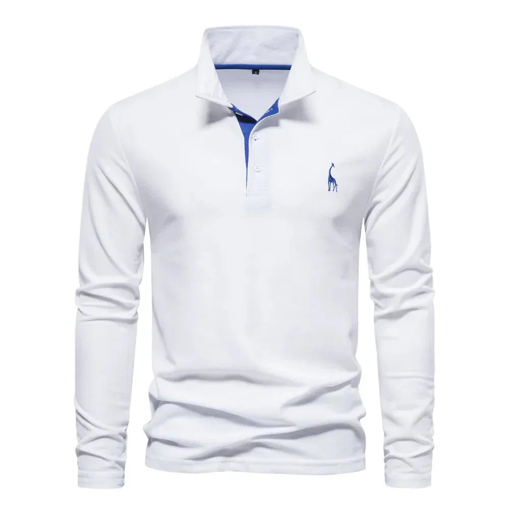 Bastian - Polo à manches longues pour homme