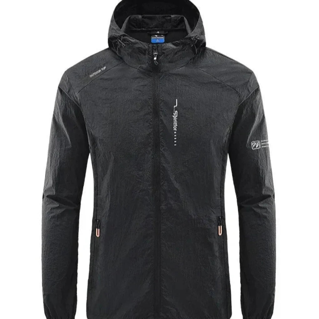 Veste d'été à capuche ultralégère pour homme, coupe-vent et anti-soleil