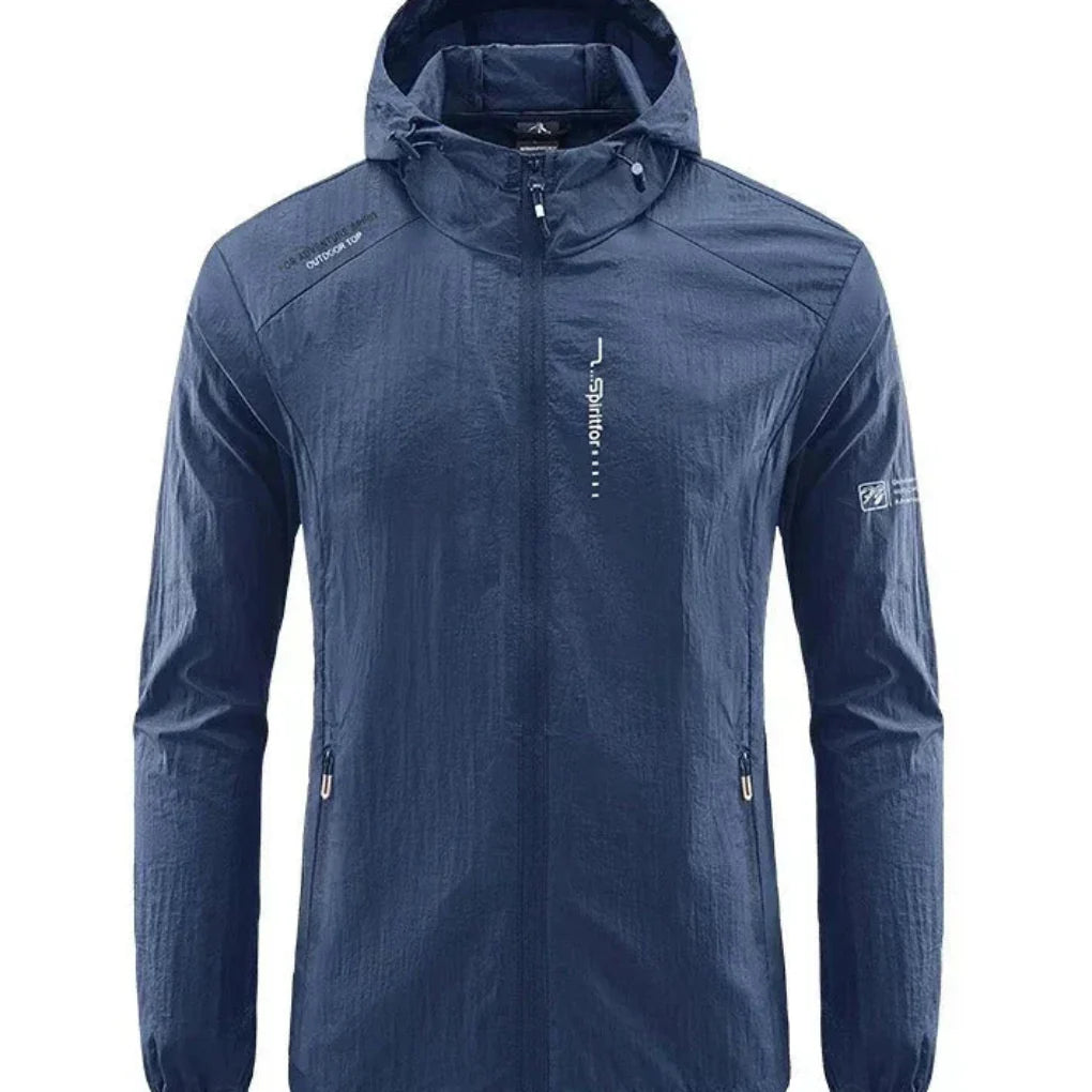 Veste d'été à capuche ultralégère pour homme, coupe-vent et anti-soleil