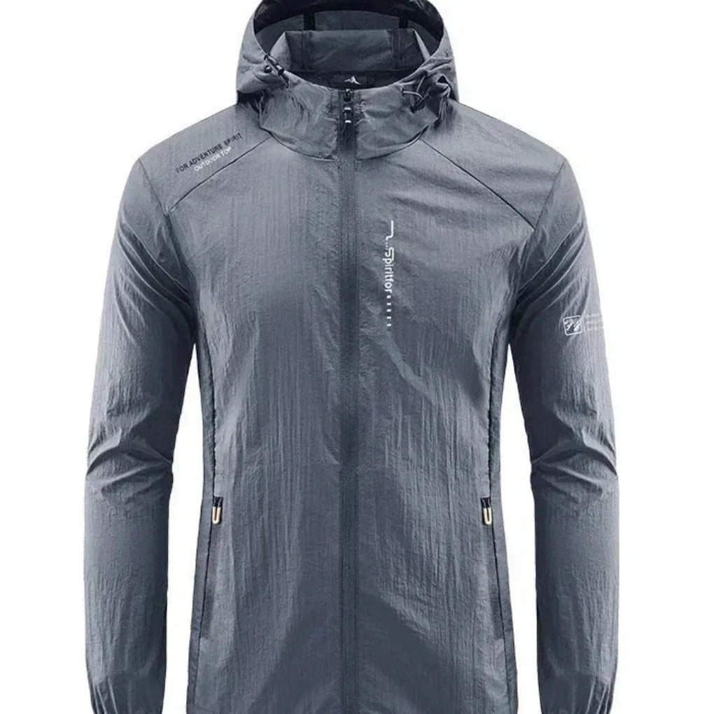 Veste d'été à capuche ultralégère pour homme, coupe-vent et anti-soleil